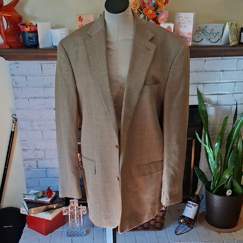 Chaps Men's Classic Tan Blazer